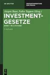 Book cover of §§ 1 - 272 KAGB (3rd ed.) by Jürgen Baur