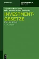 Book cover of §§ 1 - 90 KAGB (4th ed.) by Jürgen Baur