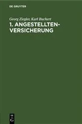Book cover of 1. Angestelltenversicherung by Unknown