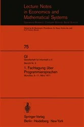 Book cover of 1. Fachtagung über Programmiersprachen by Hans Langmaack