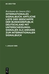Book cover of 1. Januar 1899 by Reichsamt des Innern