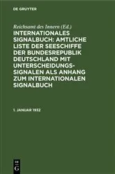 Book cover of 1. Januar 1932 by Reichsamt des Innern