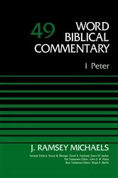Book cover of 1 Peter, Volume 49 by J. Ramsey Michaels