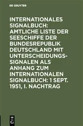 Book cover of 1 Sept. 1951, I. Nachtrag by Reichsamt des Innern