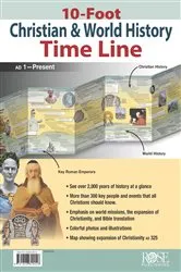 Book cover of 10-Foot Christian & World History Time Line by Rose Publishing