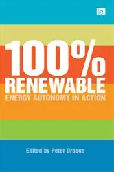 Book cover of 100 Per Cent Renewable by Peter Droege