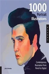 Book cover of 1,000 Portrait Illustrations by Julia Schonlau