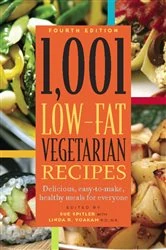 Book cover of 1,001 Low-Fat Vegetarian Recipes by Sue Spitler