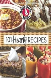 Book cover of 101 Hearty Recipes by Gooseberry Patch