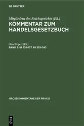Book cover of §§ 105–177. §§ 335–342 (2nd ed.) by Otto Weipert