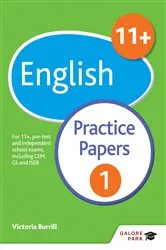 Book cover of 11+ English Practice Papers 1 by Victoria Burrill