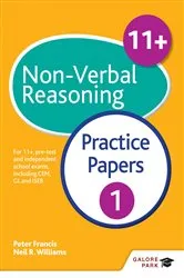 Book cover of 11+ Non-Verbal Reasoning Practice Papers 1 by Unknown