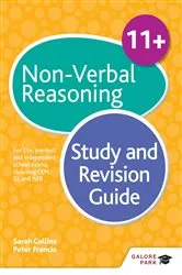 Book cover of 11+ Non-Verbal Reasoning Study and Revision Guide by Peter Francis