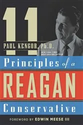 Book cover of 11 Principles of a Reagan Conservative by Paul Kengor