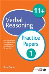Book cover of 11+ Verbal Reasoning Practice Papers 1 by Chris Pearse