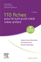 Book cover of 110 fiches pour le suivi post-natal mère-enfant (2nd ed.) by Anne Battut