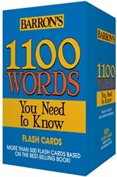 Book cover of 1100 Words You Need to Know Flashcards by Barron's Educational Series