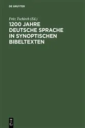 Book cover of 1200 Jahre deutsche Sprache in synoptischen Bibeltexten (2nd ed.) by Fritz Tschirch