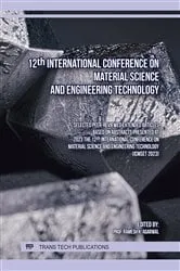 Book cover of 12th International Conference on Material Science and Engineering Technology by Ramesh K. Agarwal
