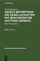 Book cover of (§§ 1–34) (5th ed.) by Max Hachenburg