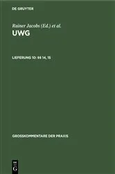 Book cover of §§ 14, 15 by Unknown