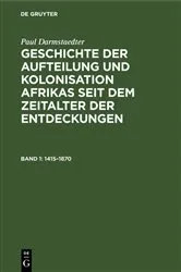 Book cover of 1415–1870 by Paul Darmstaedter