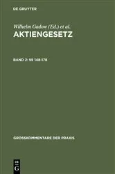 Book cover of §§ 148–178 (3rd ed.) by Heinz-Dieter Assmann