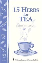 Book cover of 15 Herbs for Tea by Marian Sebastiano