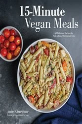 Book cover of 15-Minute Vegan Meals by Janet Gronnow