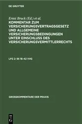 Book cover of §§ 16–42 VVG (8th ed.) by Unknown