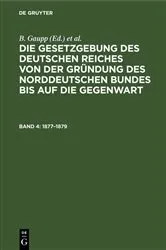 Book cover of 1877–1879 by B. Gaupp