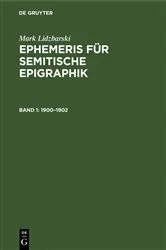 Book cover of 1900–1902 by Mark Lidzbarski