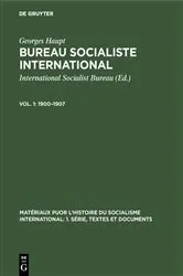 Book cover of 1900–1907 by International Socialist Bureau