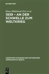 Book cover of 1939 – An der Schwelle zum Weltkrieg by Klaus Hildebrand