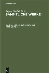 Book cover of 2 Abth. A. Zur Rechts- und Sittenlehre II by I. H. Fichte