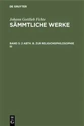 Book cover of 2 Abth. B. Zur Religionsphilosophie III by I. H. Fichte