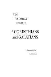 Book cover of 2 Corinthians and Galatians by Gareth Reese