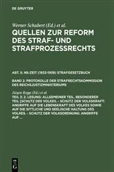 Book cover of 2. Lesung: Allgemeiner Teil. Besonderer Teil [Schutz des Volkes. - Schutz der Volkskraft: Angriffe auf die Lebenskraft des Volkes sowie auf die sittliche und seelische Haltung des Volkes. - Schutz der Volksordnung: Angriffe auf ... by Jürgen Regge