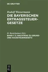 Book cover of 2. Nachtrag zu Grund- und Haussteuergesetz by H. Berolzheimer