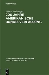 Book cover of 200 Jahre amerikanische Bundesverfassung by Helmut Steinberger