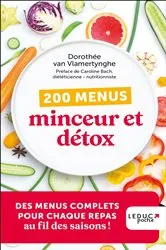 Book cover of 200 menus minceur et détox by Unknown