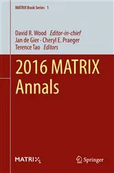 Book cover of 2016 MATRIX Annals by Unknown
