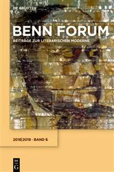 Book cover of 2018/2019 by Gottfried-Benn-Gesellschaft