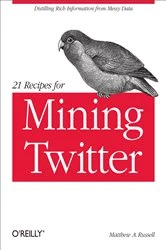 Book cover of 21 Recipes for Mining Twitter by Matthew A. Russell