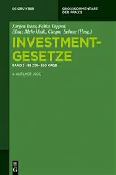 Book cover of §§ 214 - 360 KAGB (4th ed.) by Jürgen Baur
