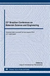 Book cover of 23rd Brazilian Conference on Materials Science and Engineering by Lalgudi Venkataraman Ramanathan