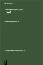 Book cover of §§ 25, 26 by Rolf Schultz-Süchting