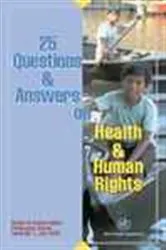 Book cover of 25 questions and answers on health and human rights by World Health Organization