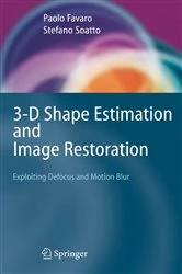 Book cover of 3-D Shape Estimation and Image Restoration by Paolo Favaro