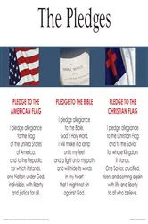 Book cover of 3-in-1: Pledges of Allegiance, Christian Flag, Bible Wall Chart by Rose Publishing